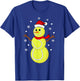 Christmas Tennis Balls Snowman Kids Funny Tennis Christmas T-Shirt - T-Shirt | Royal
