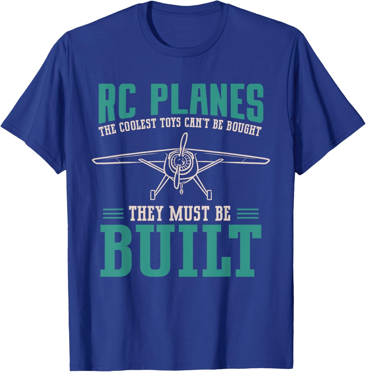 RC Plane Building Radio Controlled Airplane T-Shirt - T-Shirt | Royal