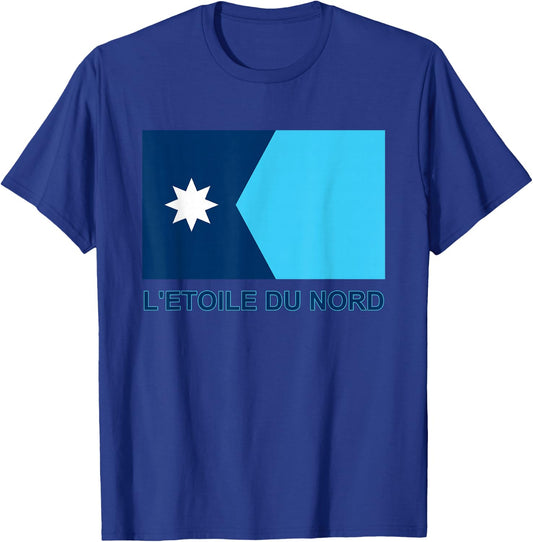 New Minnesota State Flag MN Star of the North 2024 T-Shirt - T-Shirt | Royal