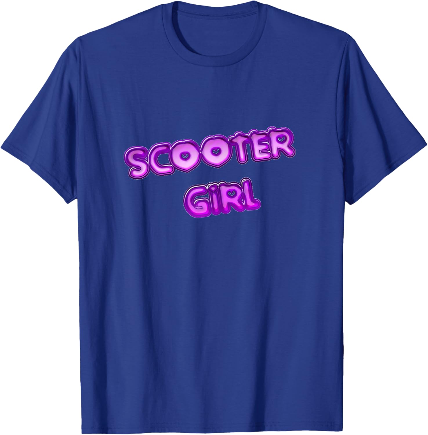 Scooter Girl for the woman who scoots. Scooter Rider. T-Shirt - T-Shirt | Royal