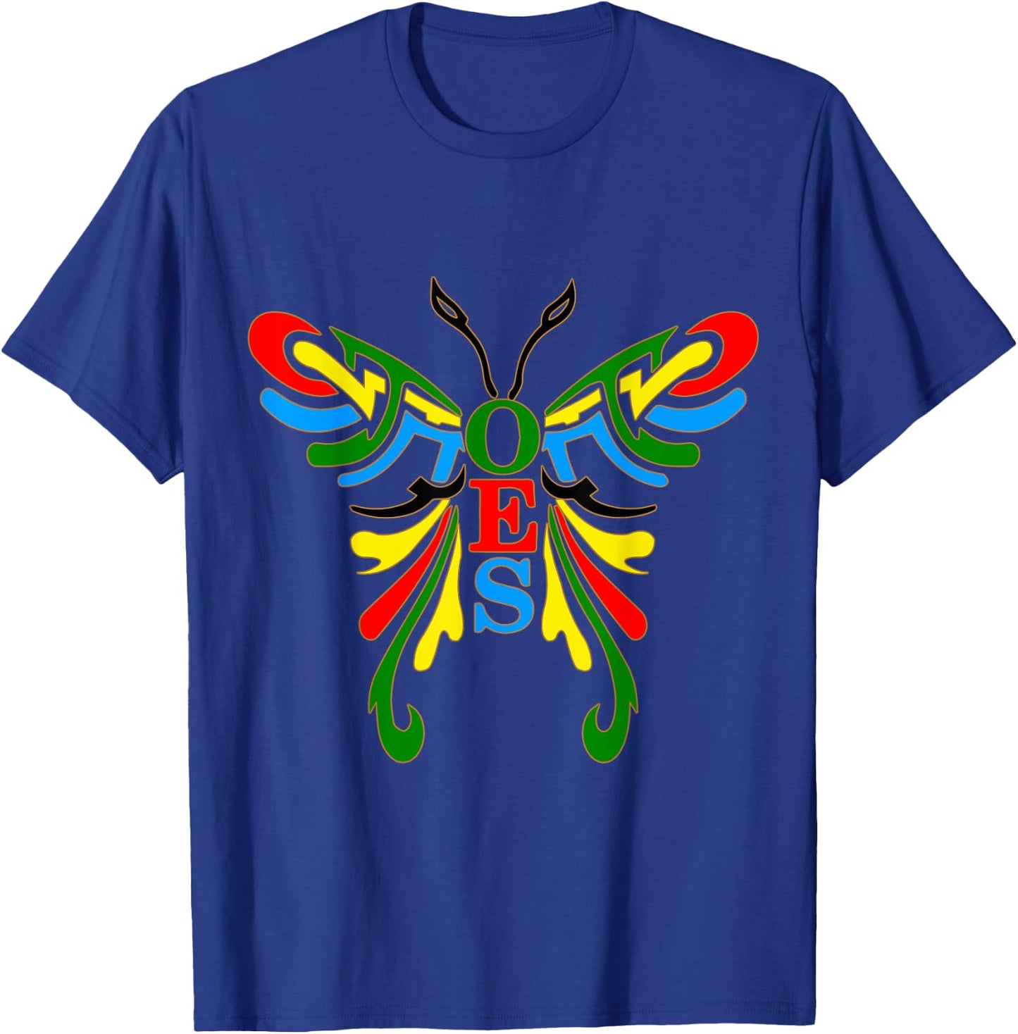 OES Butterfly Color of the Eastern Star Christmas T-Shirt - T-Shirt | Royal