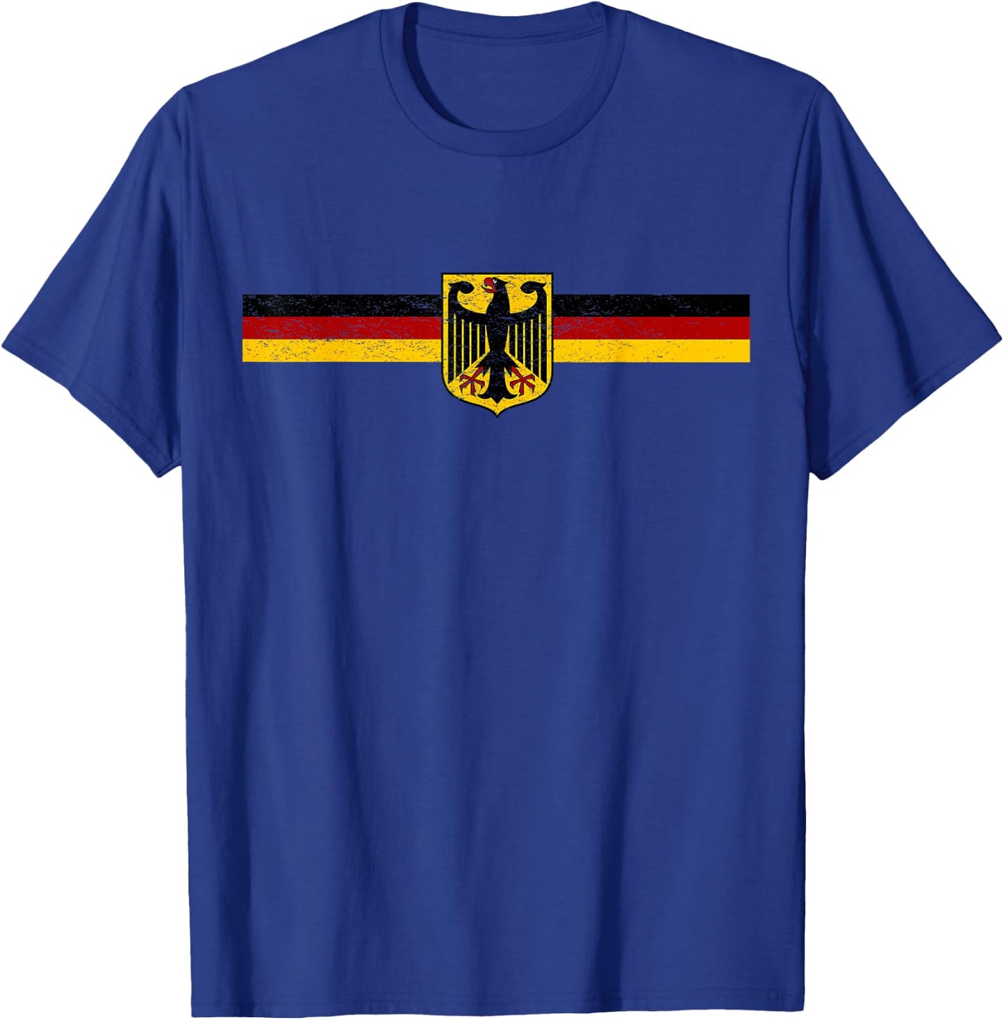 Funny Oktoberfest German Party Apparel Germany Deutschland Flag Eagle Coat of Arms Banner Vintage T-Shirt - T-Shirt | Royal
