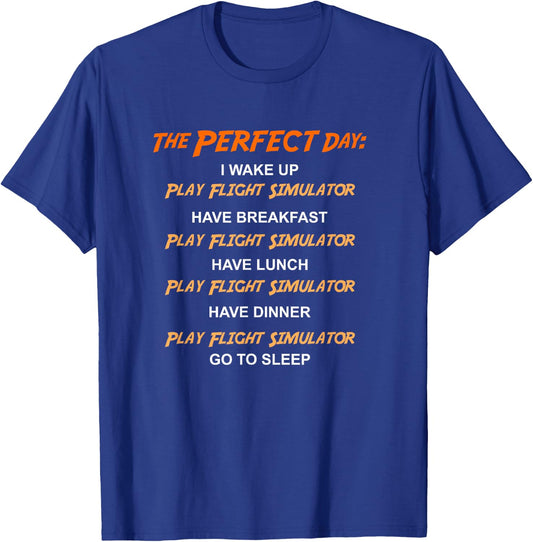 Flight simulator enthusiast. Funny flightsim fan T-Shirt - T-Shirt | Royal