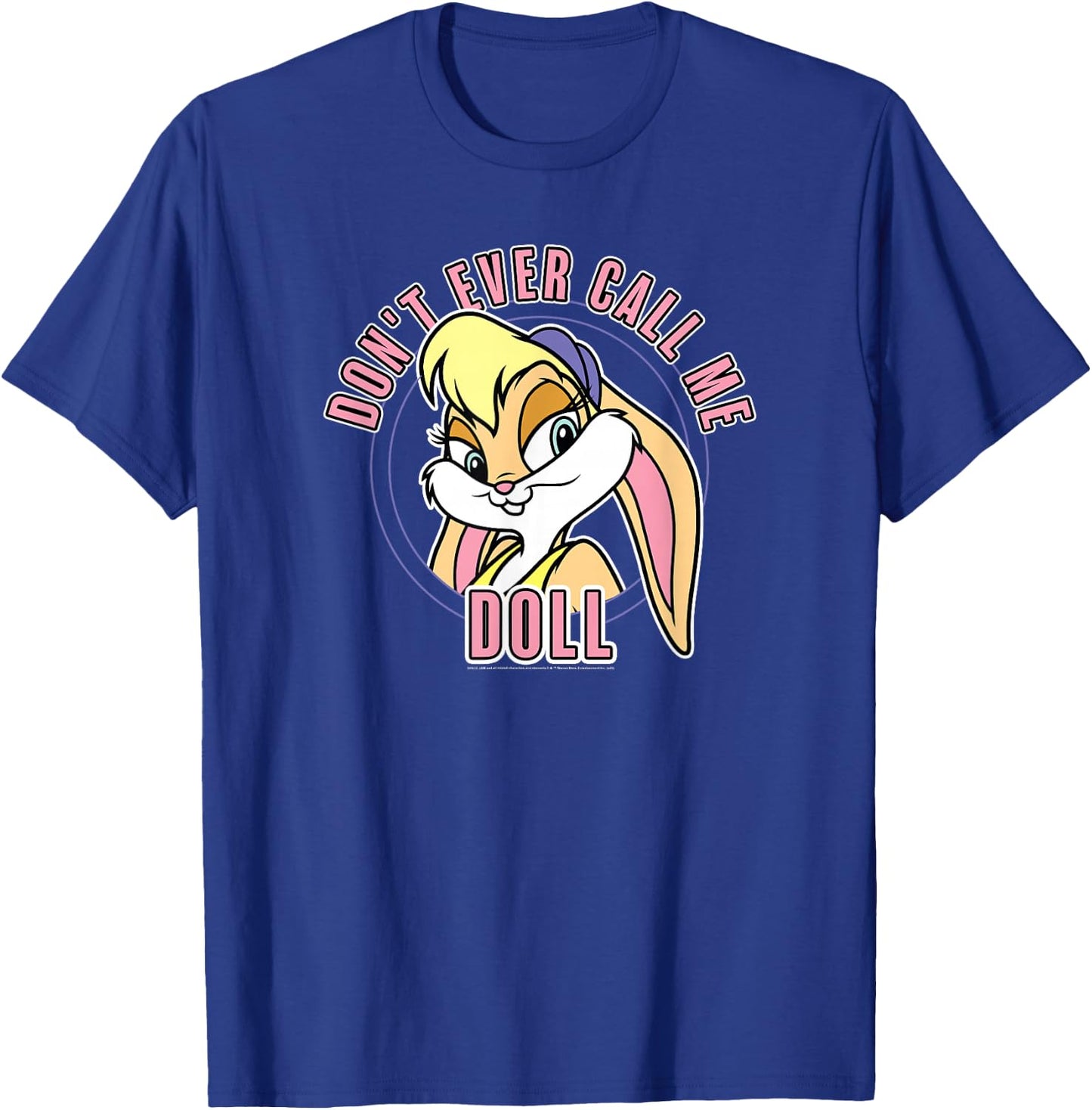 Space Jam Classic Lola Bunny Don't Ever Call Me Doll T-Shirt - T-Shirt | Royal