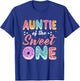 Auntie of The Sweet One - Donut Lover Aunt Gifts T-Shirt - T-Shirt | Royal
