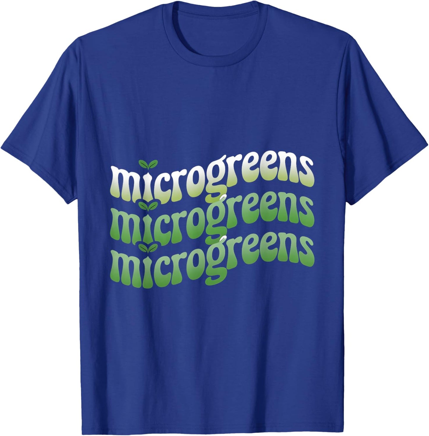 Microgreen Farmer Sprouts Plant Gardening Microgreens T-Shirt - T-Shirt | Royal