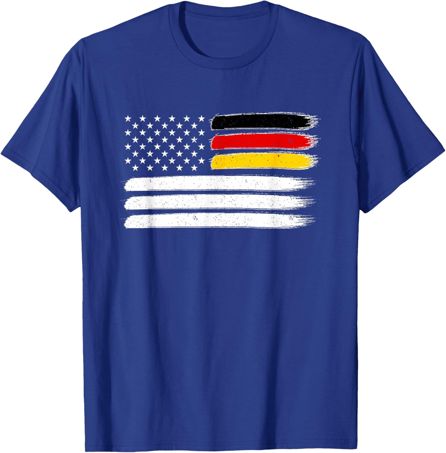 German American Flag Germany USA Shirt T-Shirt - T-Shirt | Royal