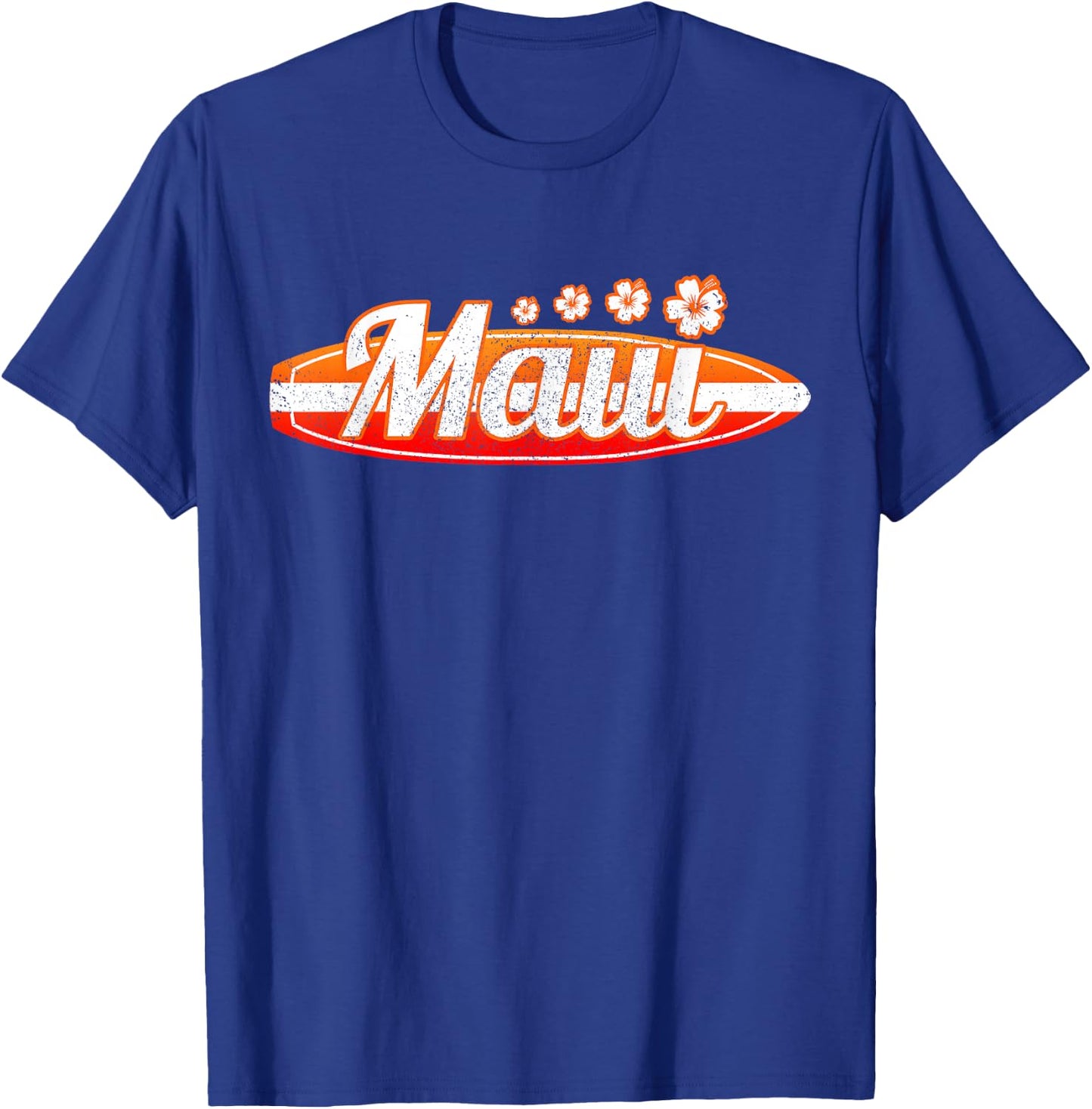 Maui Hawaiian Surf Shirt Hawaii Souvenir Gift T-Shirt - T-Shirt | Royal