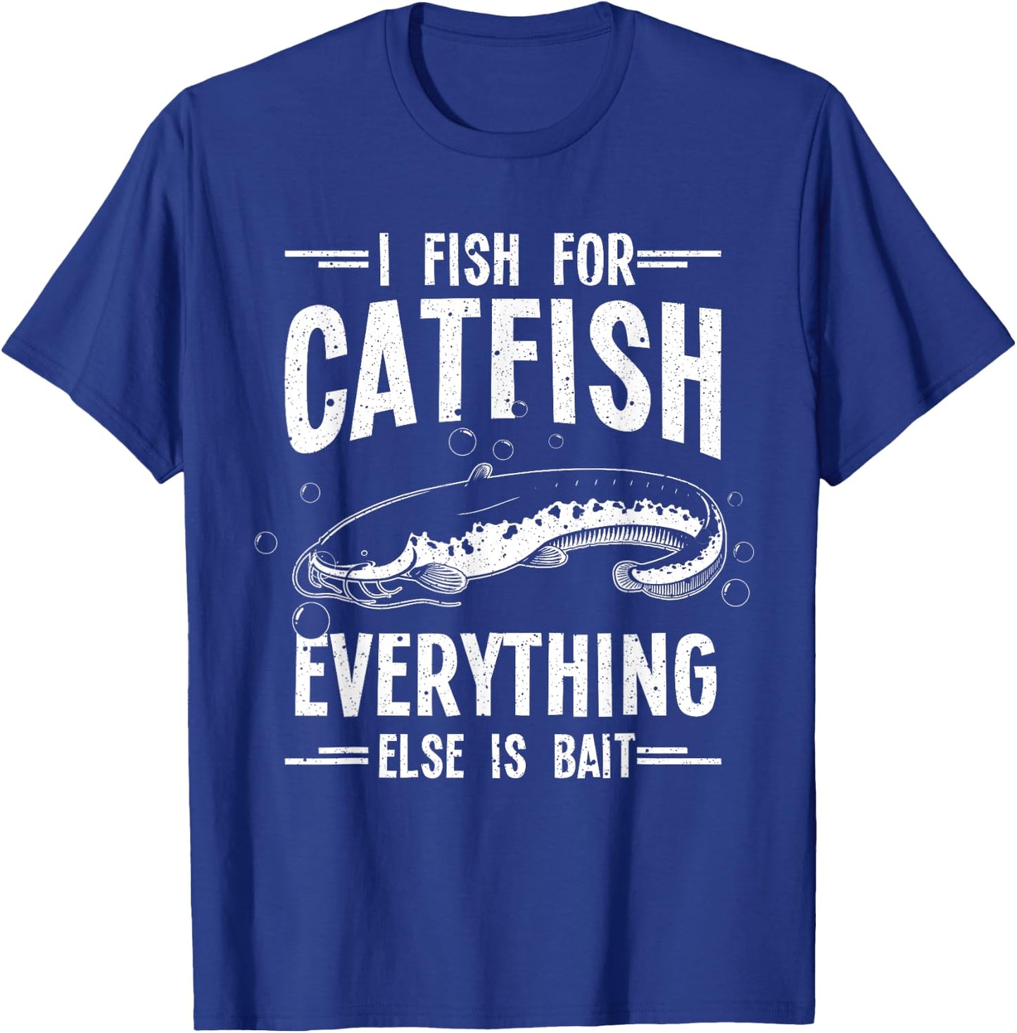 Funny Catfishing Design Women Catfish Fishing Hunter T-Shirt - T-Shirt | Royal