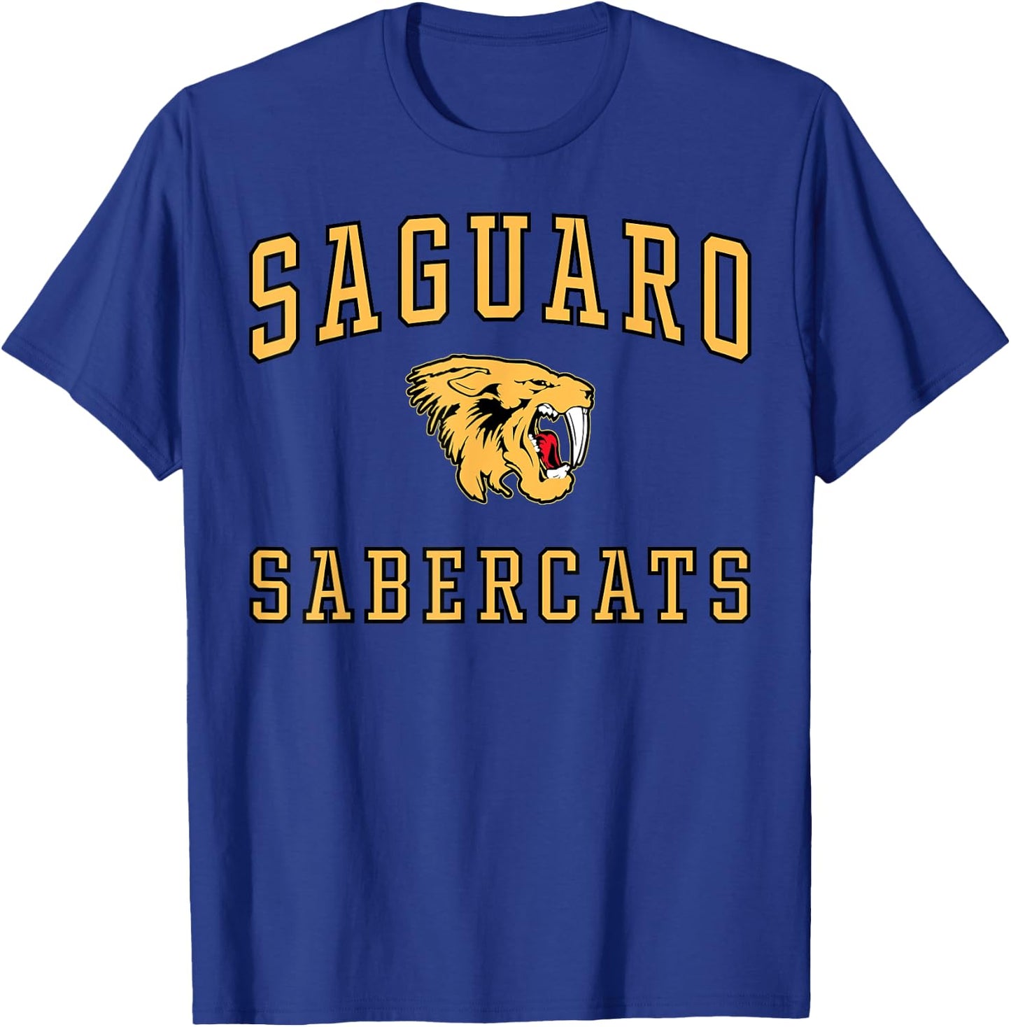Saguaro High School Sabercats C1 T-Shirt - T-Shirt | Royal