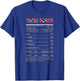 Trinidad Nutrition Facts| Trinidad | Trini To D Bone T-Shirt - T-Shirt | Royal
