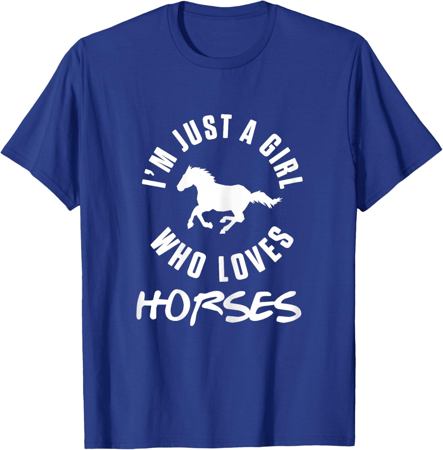 Horse Girl Dressage Riding Horses Equestrian Sports Pony T-Shirt - T-Shirt | Royal