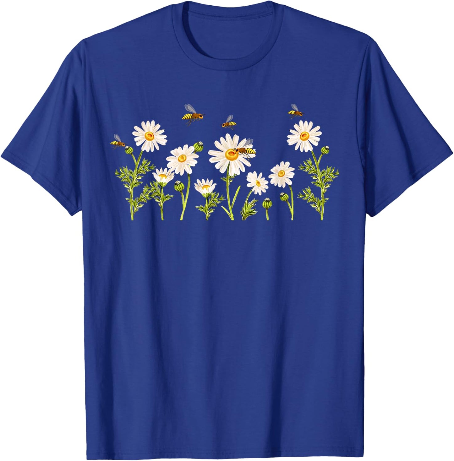 Marguerites Daisy Summer Daisies Flower Garden Gardeners T-Shirt - T-Shirt | Royal