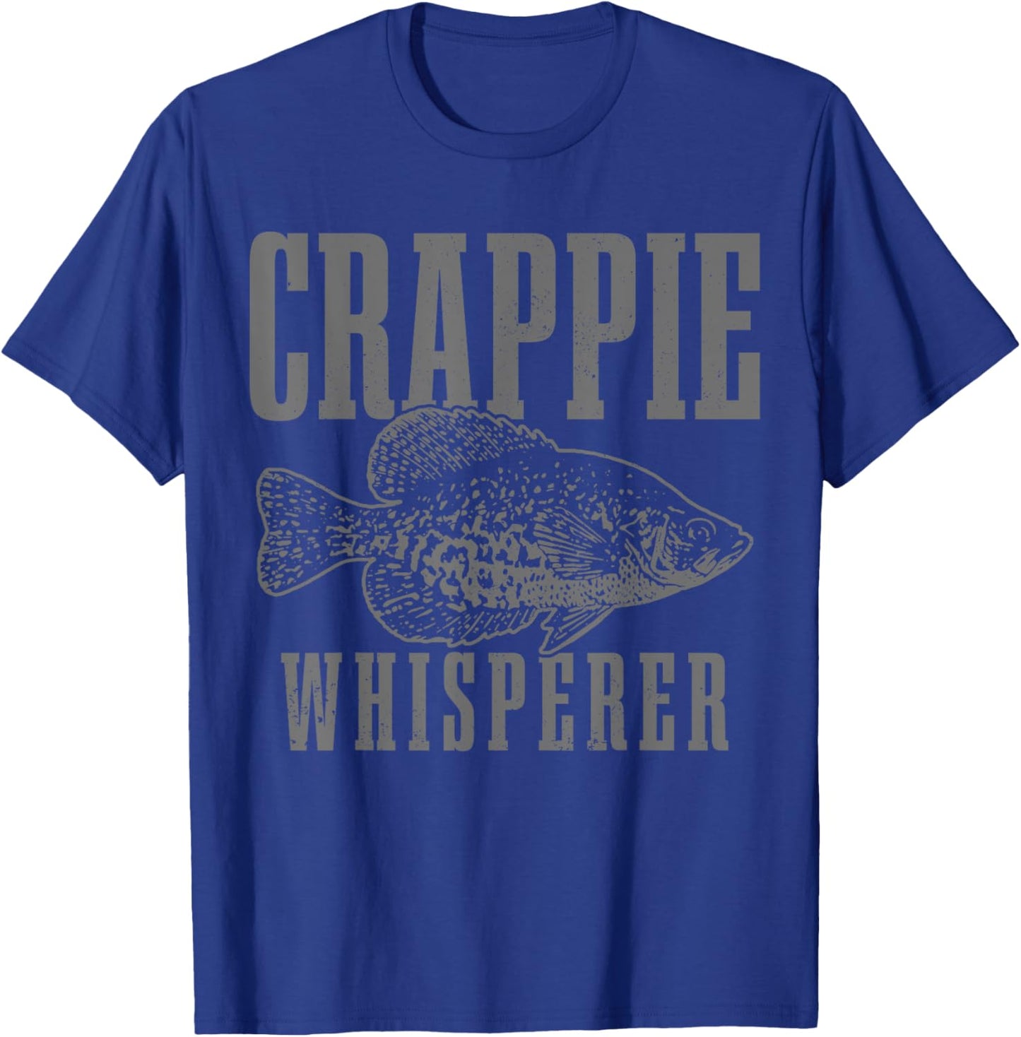 Crappie Whisperer Funny Vintage Crappie Fishing Fisherman T-Shirt - T-Shirt | Royal