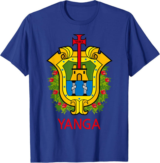 Yanga Veracruz Estado De Mexico Escudo Eagle Aguila T-Shirt - T-Shirt | Royal