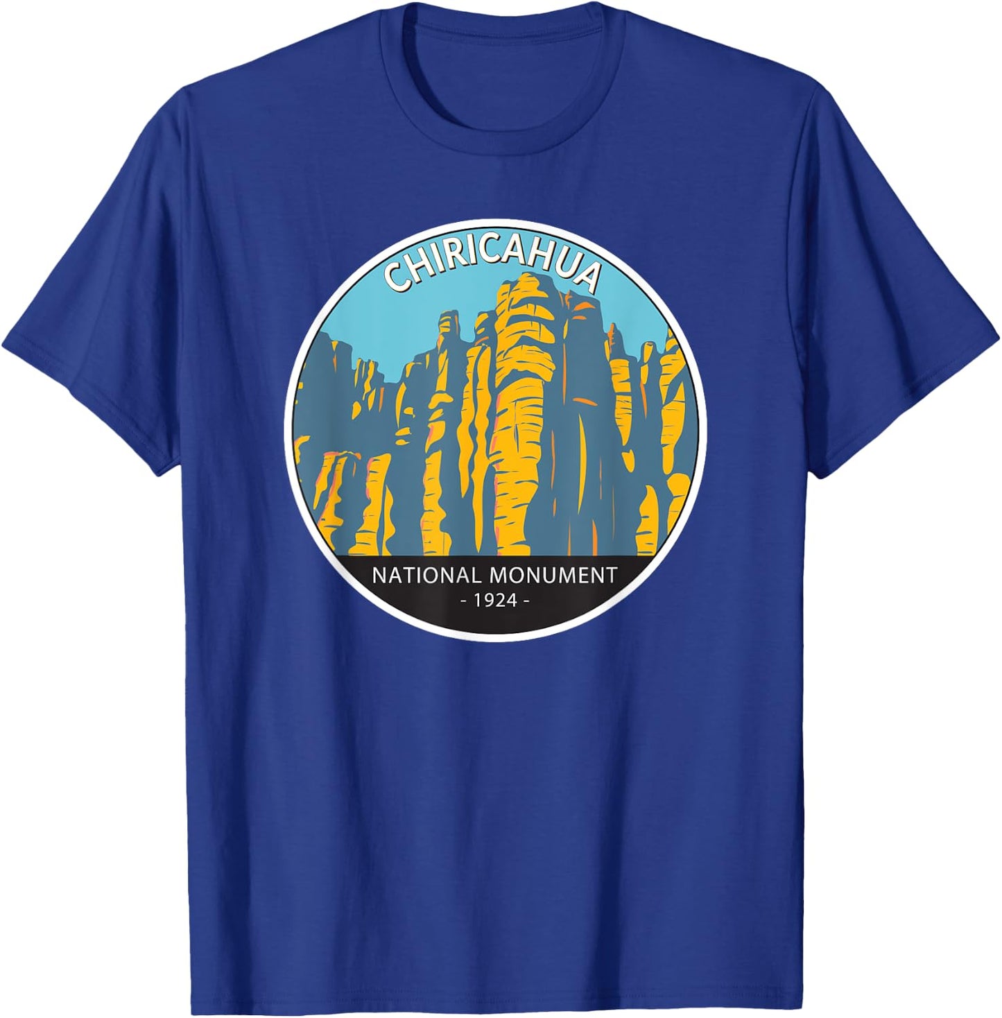 Chiricahua National Monument Arizona Vintage Circle T-Shirt - T-Shirt | Royal