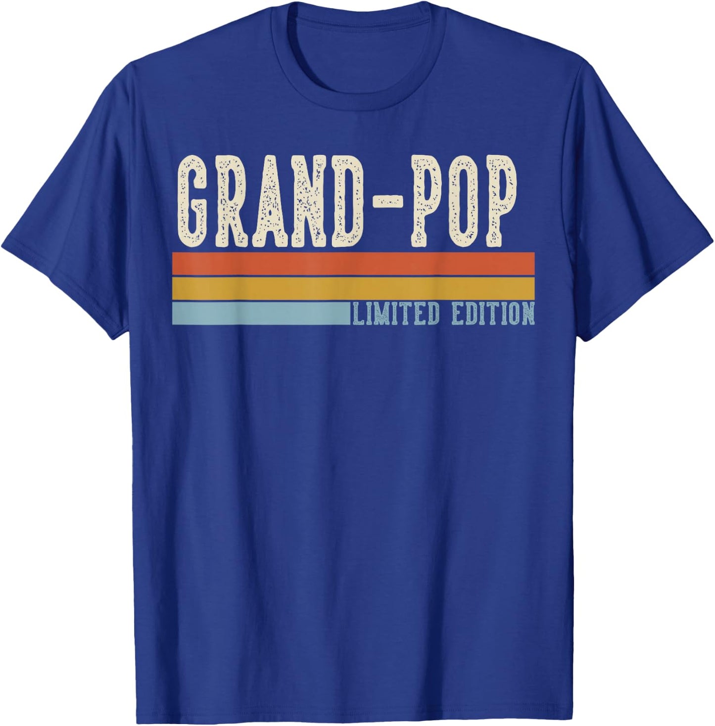 Grand-POP Vintage Grandpa Retro Fathers Day T-Shirt - T-Shirt | Royal