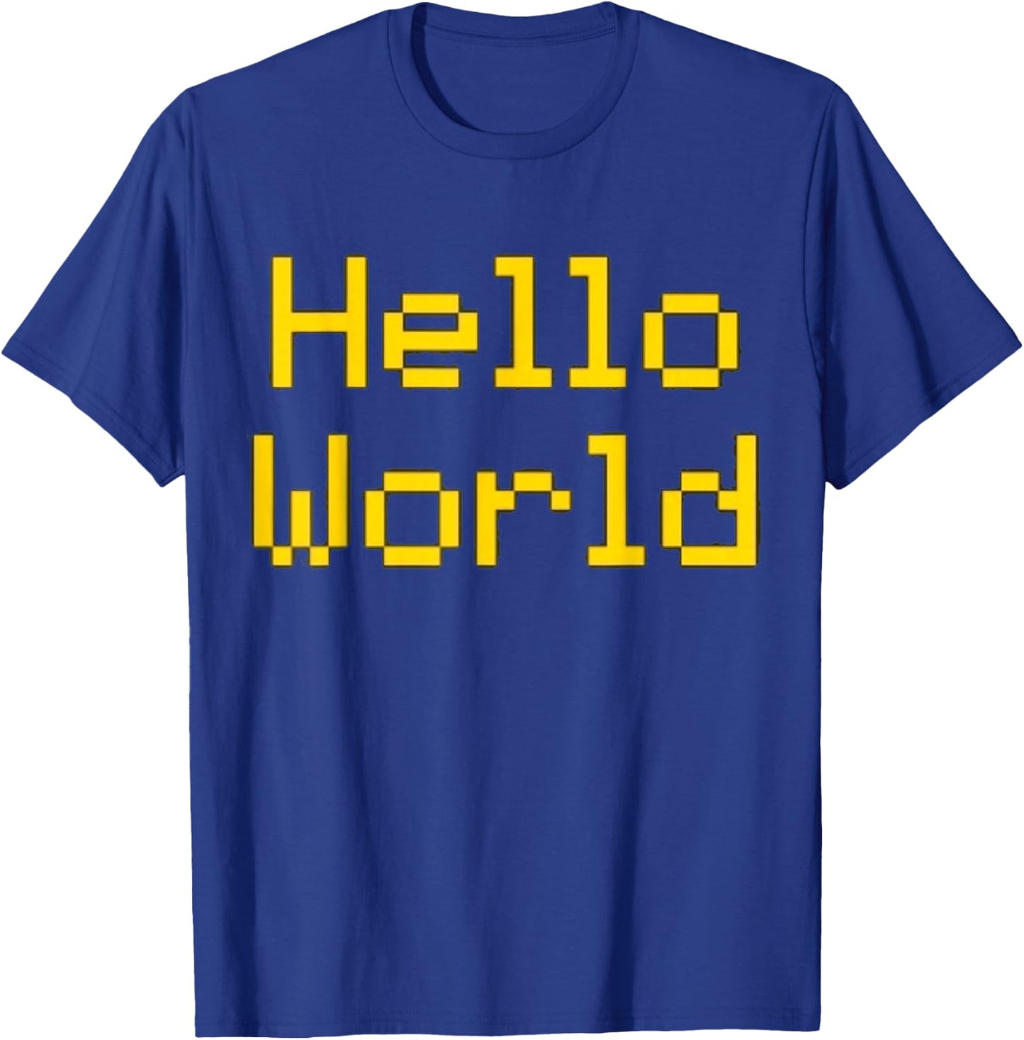 Hello World | Coding Programming Shirt T-Shirt - T-Shirt | Royal