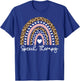 Speech Therapy Leopard Rainbow Speech Language Pathologist T-Shirt - T-Shirt | Royal