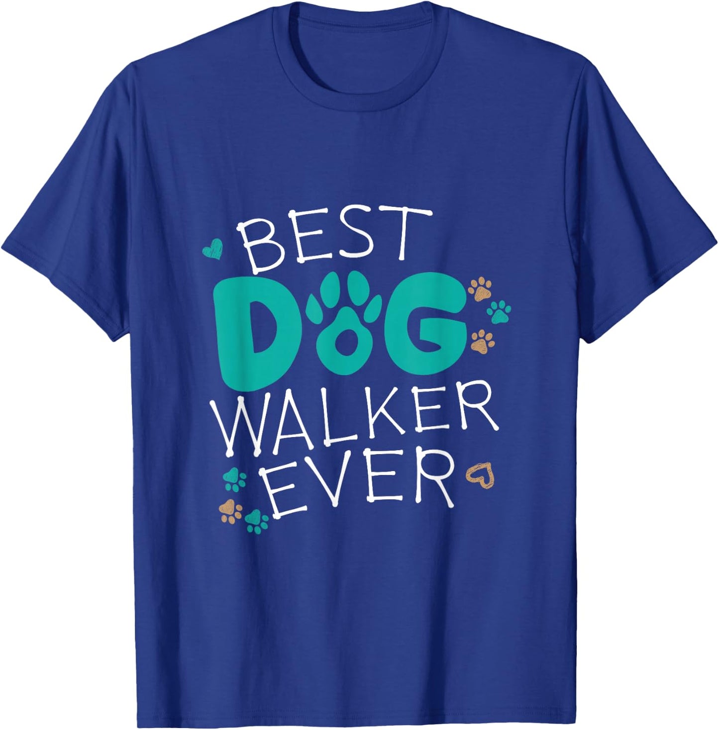 Best Dog Walker Walking Pet Sitter Ever Appreciation Thanks T-Shirt - T-Shirt | Royal