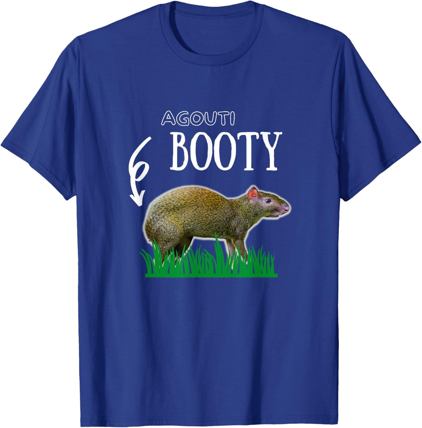 Agouti Animal Funny Grass Meme Men Women Kids T-Shirt - T-Shirt | Royal