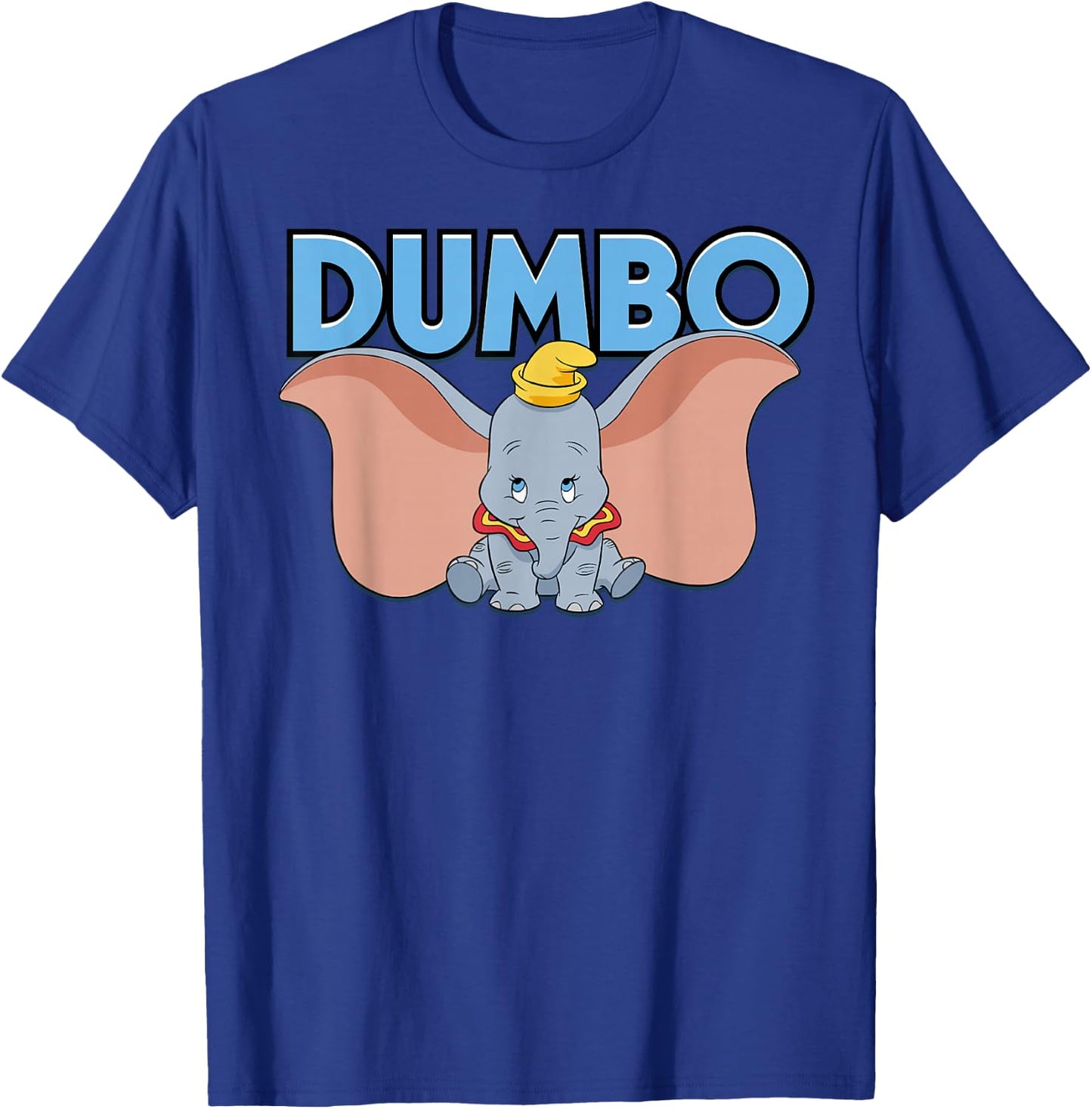 Disney Dumbo Blue Logo Portrait T-Shirt - T-Shirt | Royal
