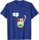 Funny Science Cat Designs: Quantum Kitty - -Adults' Black Cat - Small - Short Sleeve - Classic Fit T-Shirt - T-Shirt | Royal