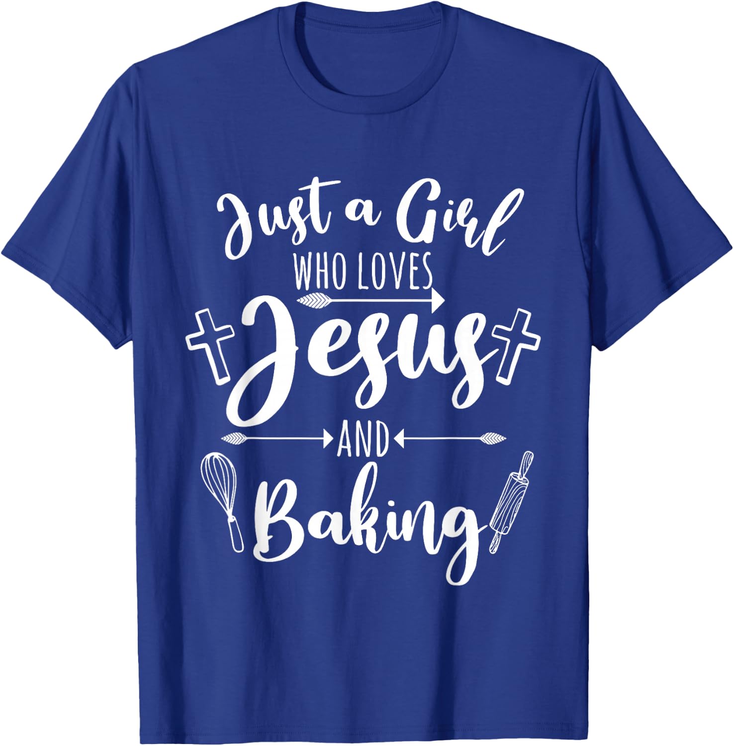 Funny Baking Baker Gift Cool Jesus Christian Bake T-Shirt - T-Shirt | Royal