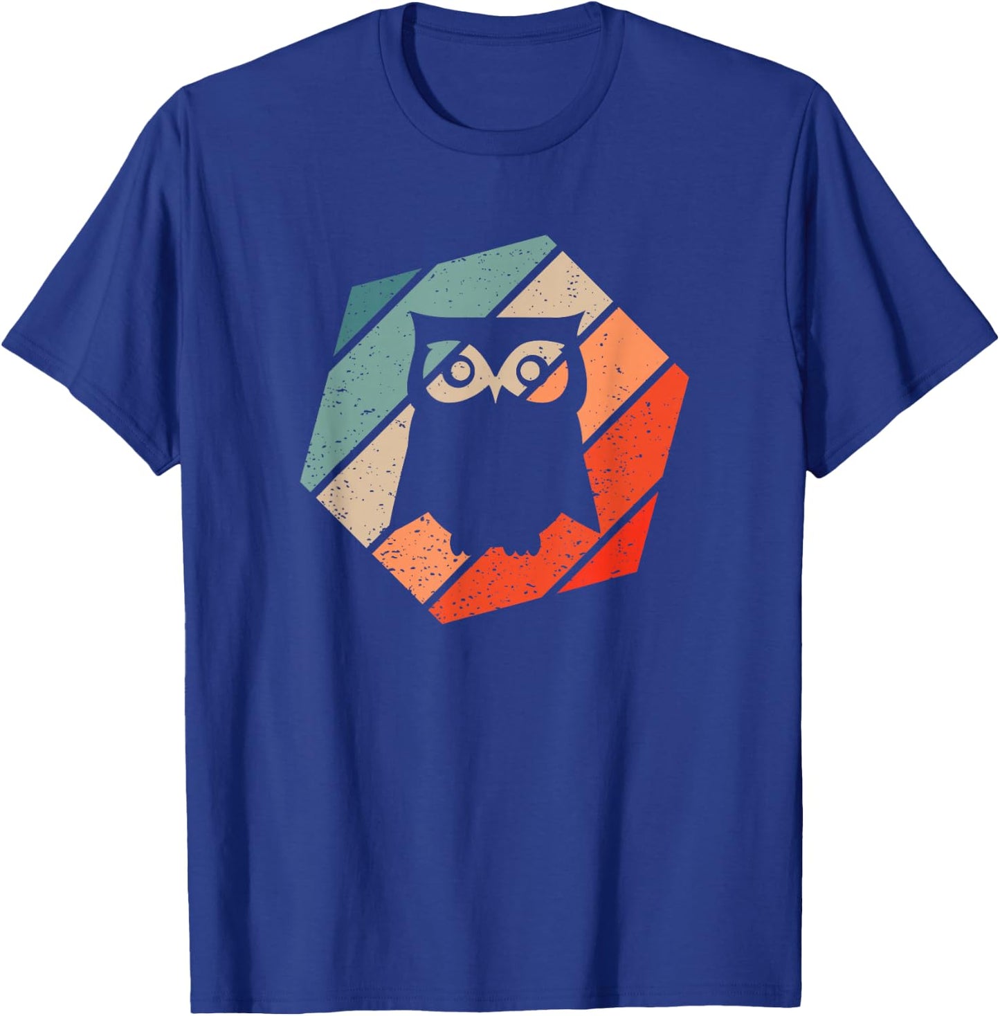 Owl Retro Style Vintage T-Shirt - T-Shirt | Royal