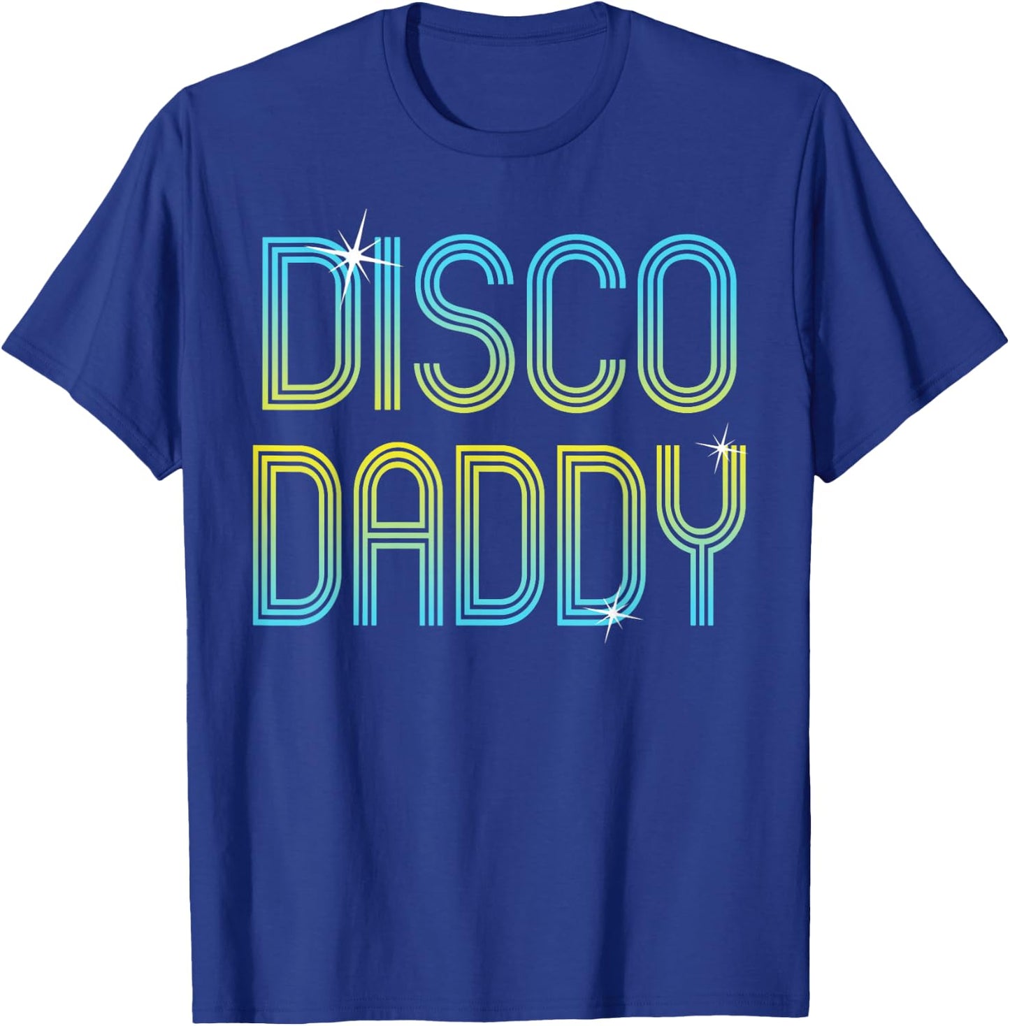 Vintage Retro Disco Daddy 70s 80s Family Party Dance Theme T-Shirt - T-Shirt | Royal