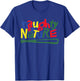 Naughty By Nature – Multi Color Logo T-Shirt - T-Shirt | Royal