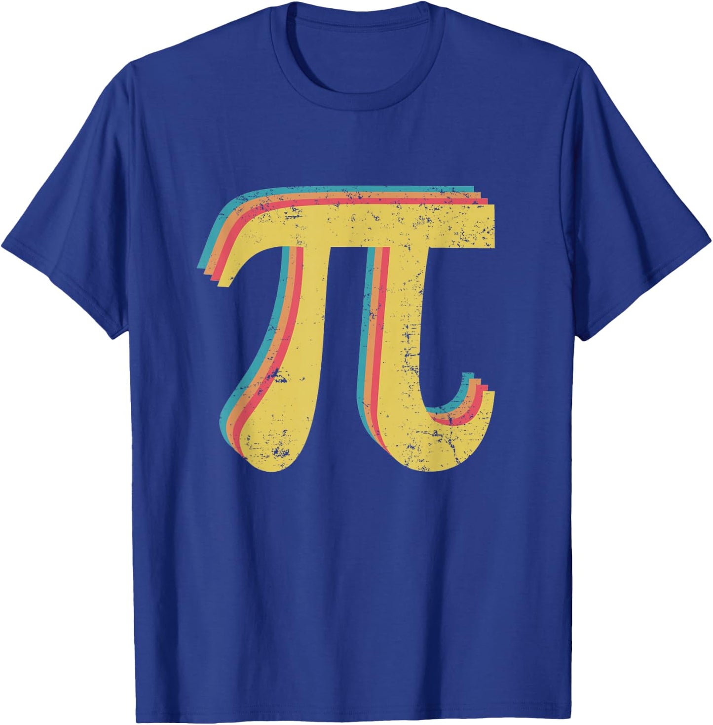 Pi 3,14 Pi Number Symbol Math Science Gift Vintage T-Shirt - T-Shirt | Royal