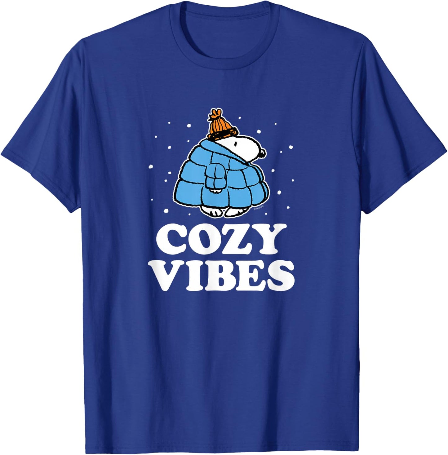 Peanuts - Puffer - Cozy Vibes T-Shirt - T-Shirt | Royal