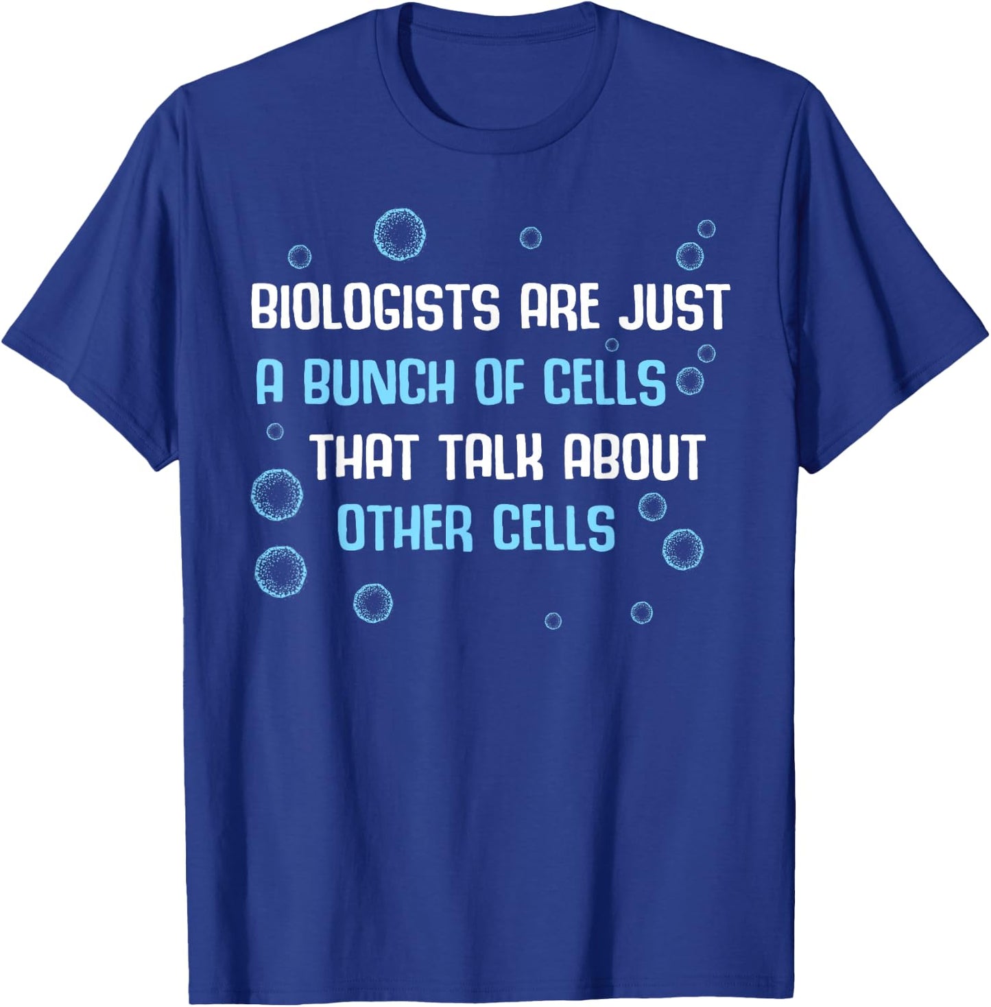 Biology Bio Teacher Student - Laboratory Microscope Biologist T-Shirt - T-Shirt | Royal