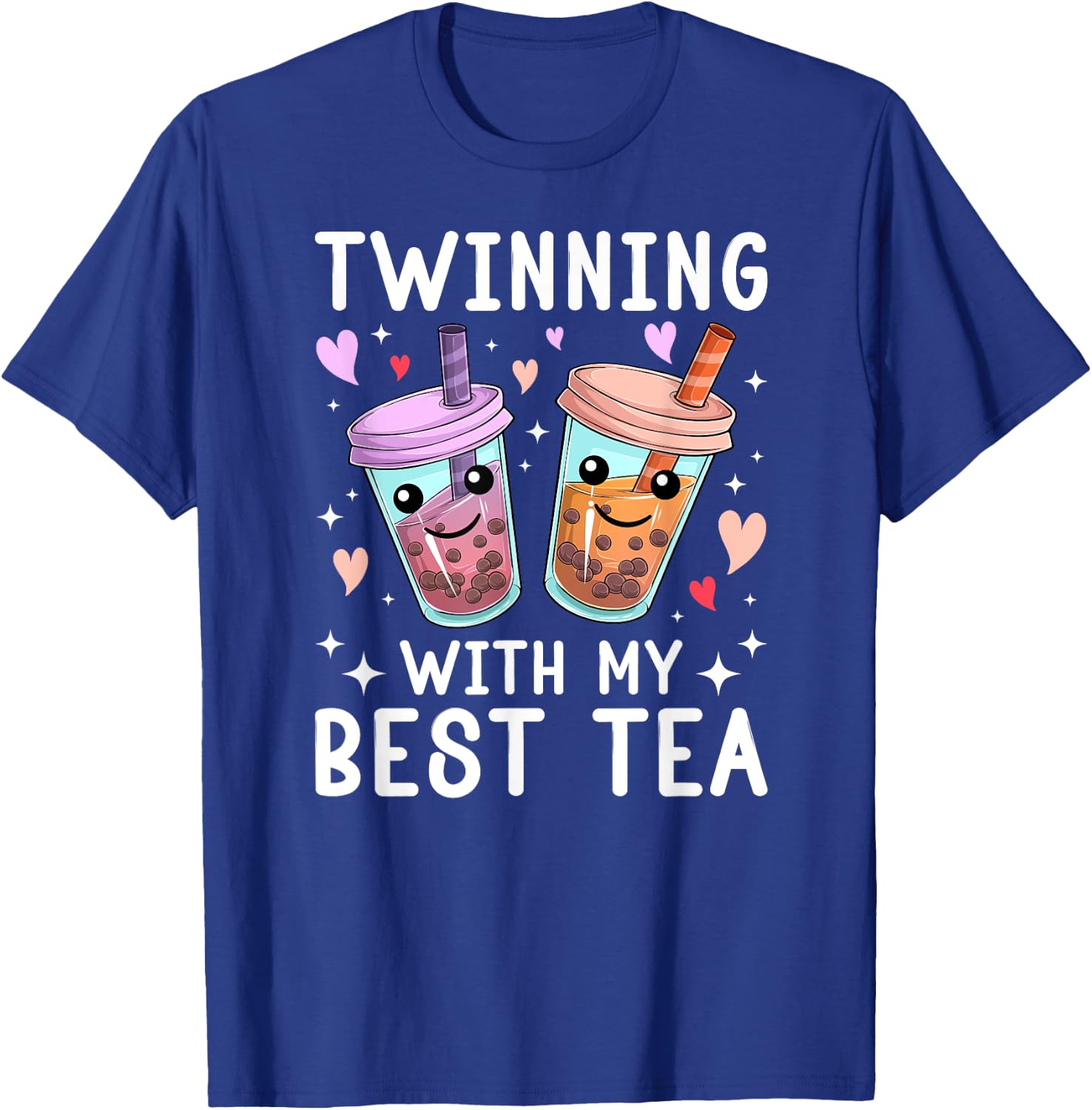 Twinning With My Best Tea Twin Day Spirit Week Best Friend T-Shirt - T-Shirt | Royal