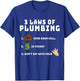 Funny Plumbing Fake Plumbers Crack Plumber Gifts A T-Shirt - T-Shirt | Royal