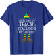 Funny Teacher Christmas Shirt Teaching is My Favorite Xmas Men Women Kids T-Shirt - T-Shirt | Royal