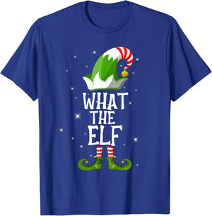What The Elf Family Matching Group Christmas T-Shirt - T-Shirt | Royal