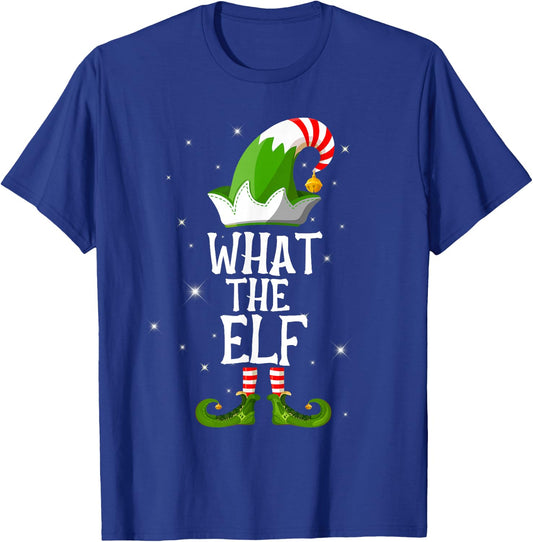 What The Elf Family Matching Group Christmas T-Shirt - T-Shirt | Royal