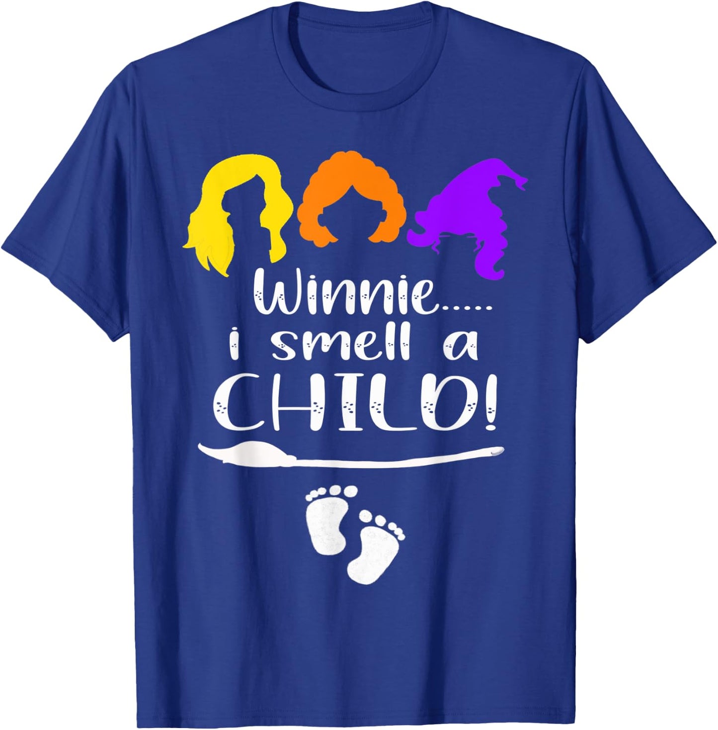 Winnie I smell A Child Halloween Pregnancy Announcement Mom T-Shirt - T-Shirt | Royal