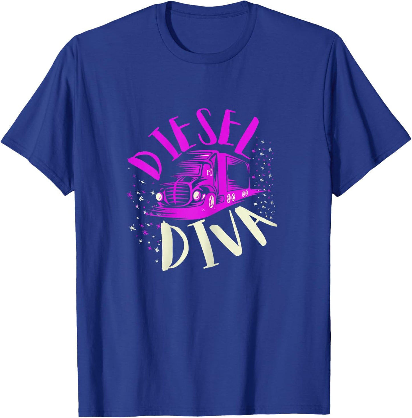 Female Truck Driver Gifts For Girls And Truck Diva Women T-Shirt - T-Shirt | Royal