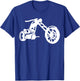 Chopper Motorcycle T-Shirt - T-Shirt | Royal