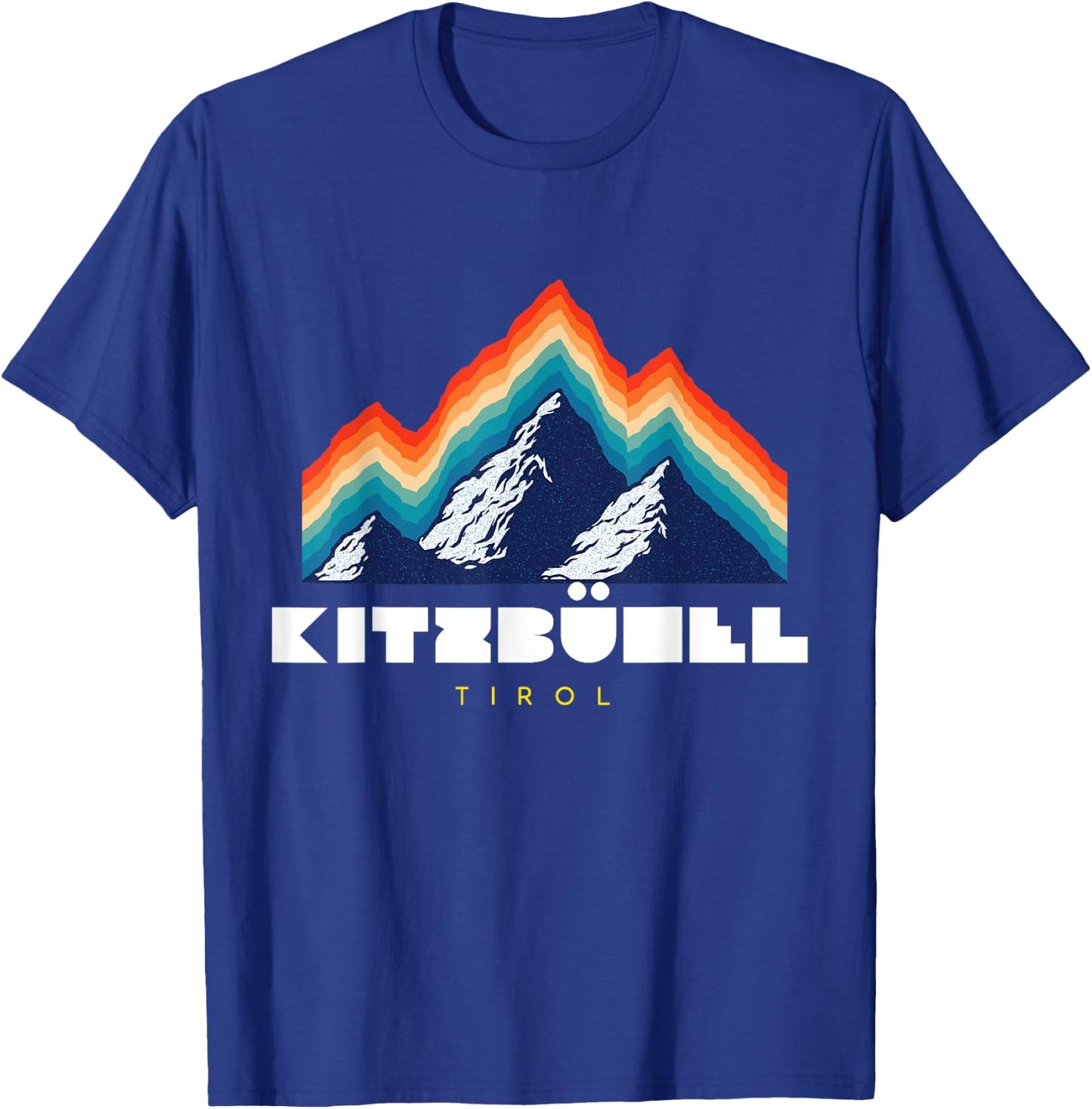 Kitzbühel Tirol - Austria Retro 80s Ski Holiday Gift T-Shirt - T-Shirt | Royal