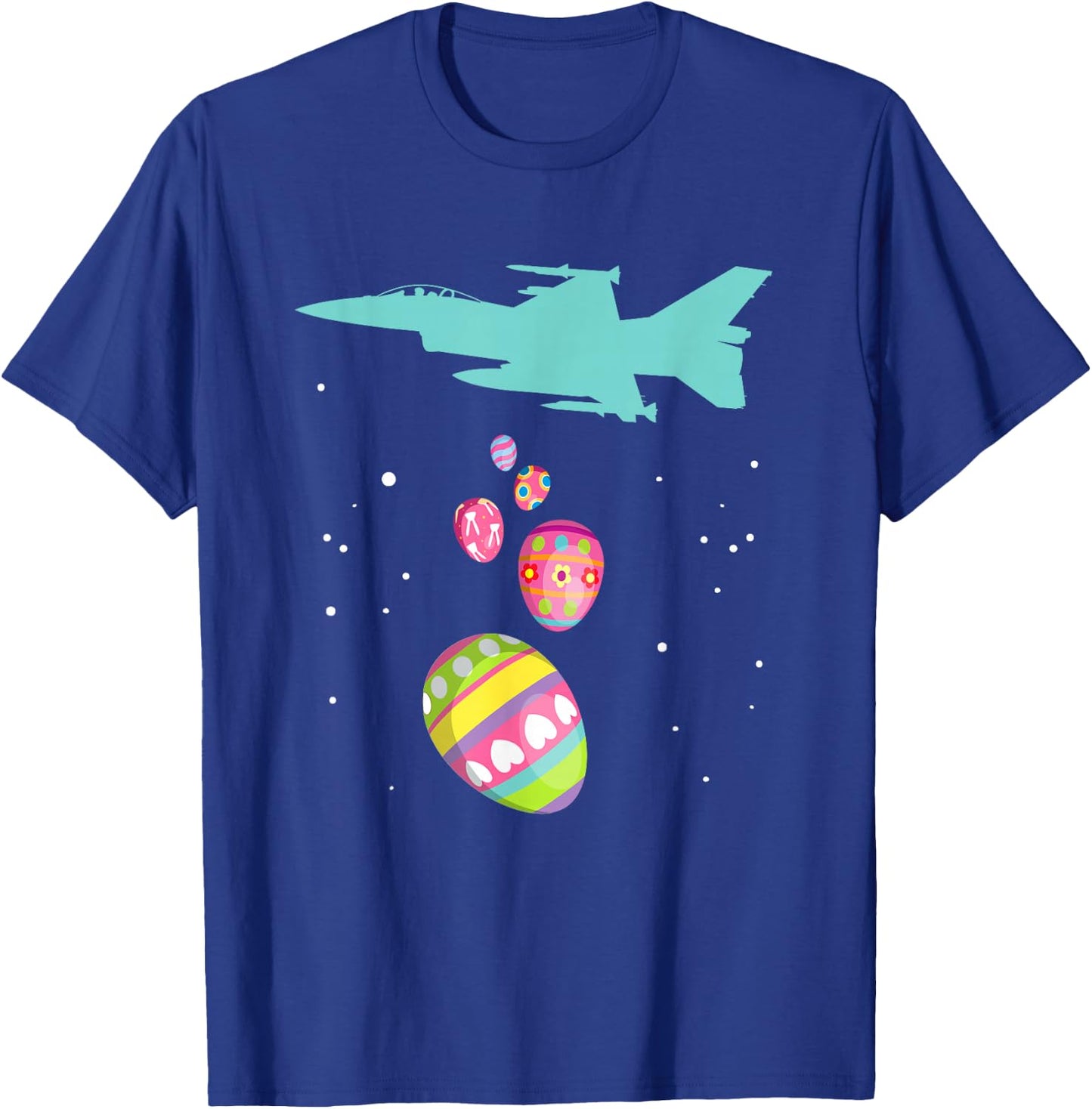 Easter Plane Pilot Shirt For Easter Break Easter Day T-Shirt - T-Shirt | Royal
