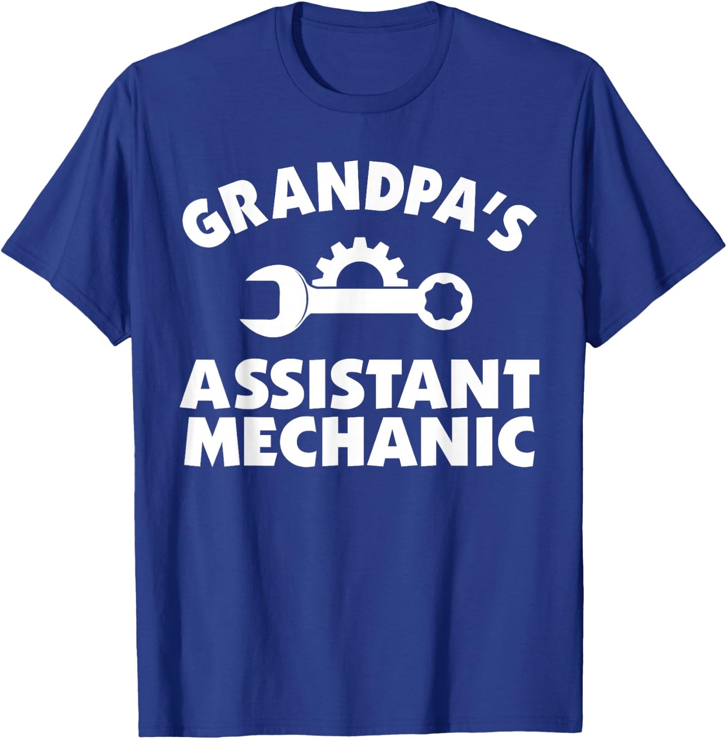 Grandpa Assistant Car Mechanic for Children T-Shirt - T-Shirt | Royal