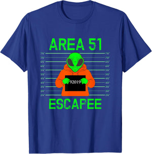 Area 51 Escapee - Funny Alien Costume T-Shirt - T-Shirt | Royal