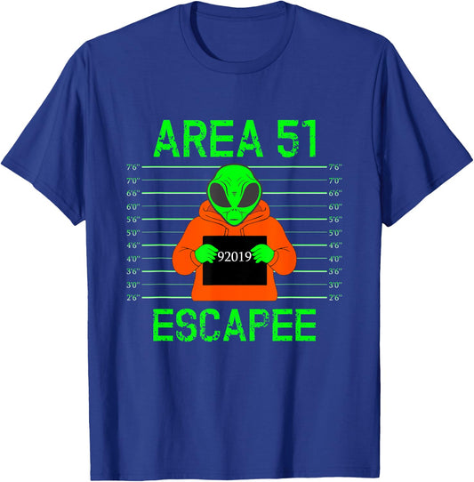 Area 51 Escapee - Funny Alien Costume T-Shirt - T-Shirt | Royal