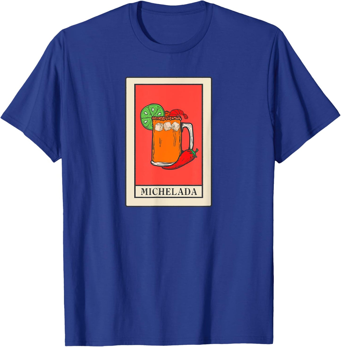 Michelada Tarot Card Style Art, Spicy Mexican Cocktail T-Shirt - T-Shirt | Royal