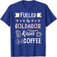 Goldador Mom Coffee Lover Golden Retriever Lab T-Shirt - T-Shirt | Royal