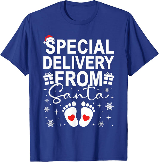 Just Call Me Santa Special Delivery from Santa Xmas Couple T-Shirt - T-Shirt | Royal